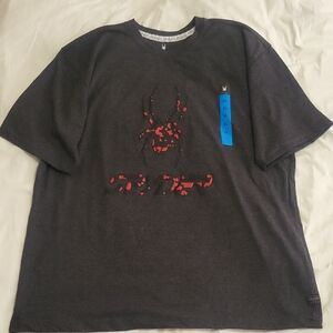 Spyder Charcoal and Red Graphic Tee